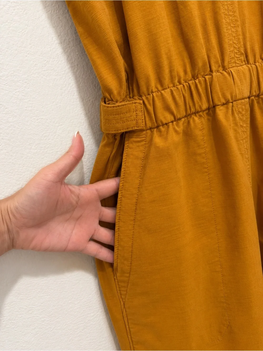Everlane The Fatigue Apron‎ Jumpsuit in Amber Gold Size 0